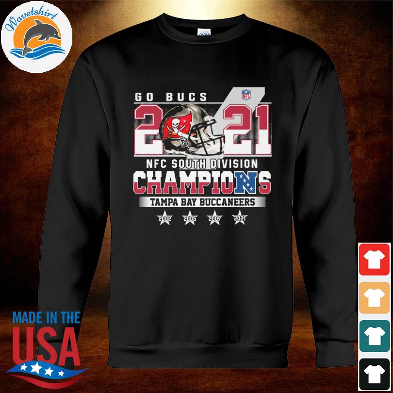 Tampa Bay Buccaneers 2021 Nfc south division champions go bucs shirt,  hoodie, longsleeve tee, sweater