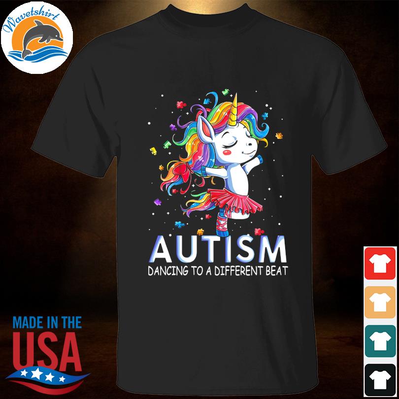 Unicorn Autism Dancing a different beat shirt, hoodie, sweater, long sleeve and tank top