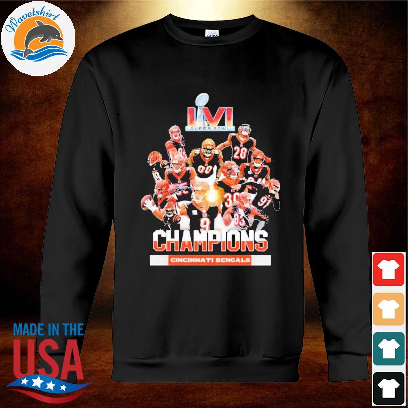 Team football Cincinnati Bengals LVI Super Bowl Champions shirt, hoodie,  sweater, long sleeve and tank top