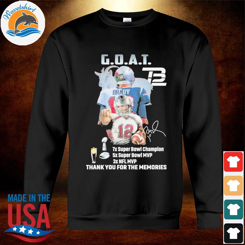 12 Tom Brady Thank You For The Memories Signature Shirt