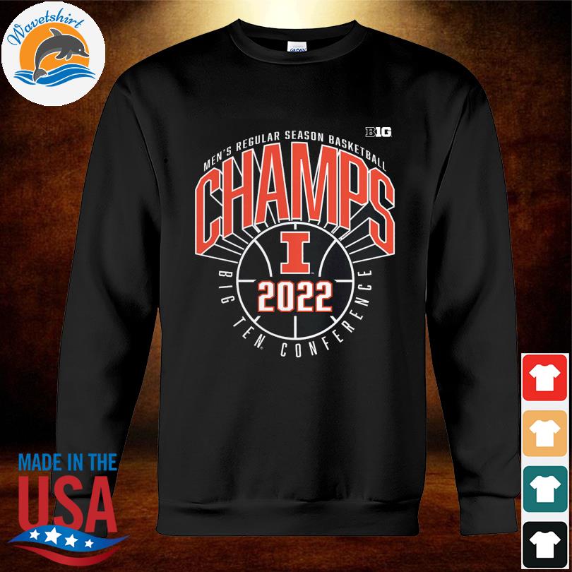 Illinois Fighting Illini 2022 B1G Men's Basketball Champions Shirt, hoodie,  sweater, long sleeve and tank top