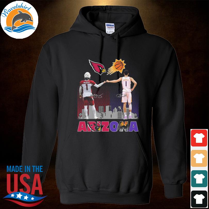 Nice arizona sport arizona cardinals kyler murray and phoenix suns devin  booker signatures shirt, hoodie, sweater, long sleeve and tank top