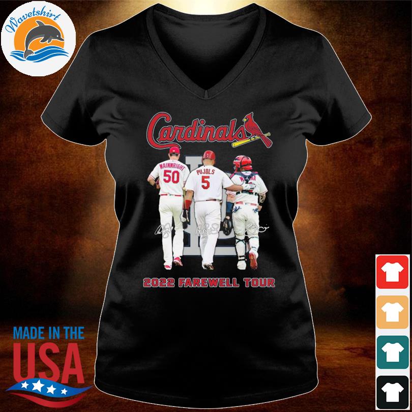 Wainwright yadier molina and pujols the last dance st. louis cardinals 2022  farewell tour signatures T-shirt, hoodie, tank top, sweater and long sleeve  t-shirt