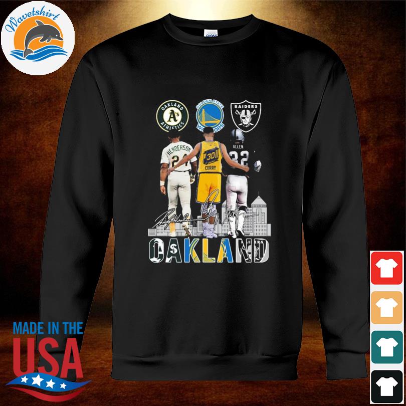 Oakland Raiders Athletics Warriors logo mashup shirt, hoodie