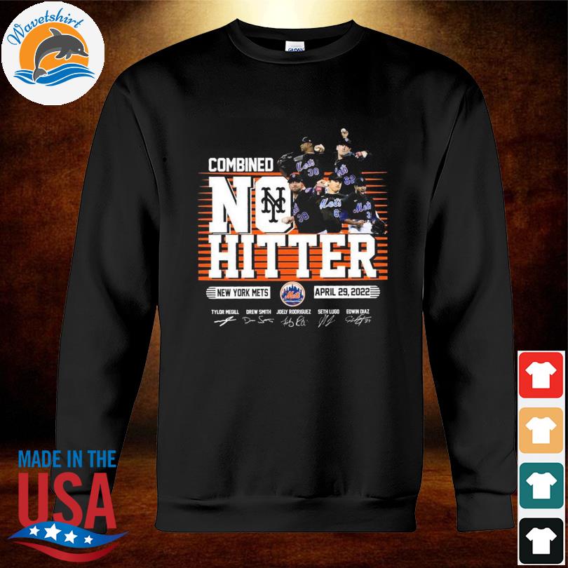 Combined no hitter New York Mets signatures 2022 shirt