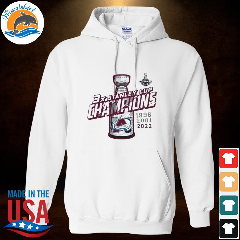 Colorado Avalanche 3X NHL Stanley Cup Champions T-Shirt,Sweater, Hoodie,  And Long Sleeved, Ladies, Tank Top