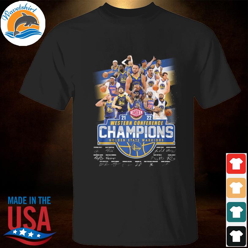 Golden State Warriors 2022 Western Conference Finals Champions signatures  shirt, hoodie, sweater, long sleeve and tank top
