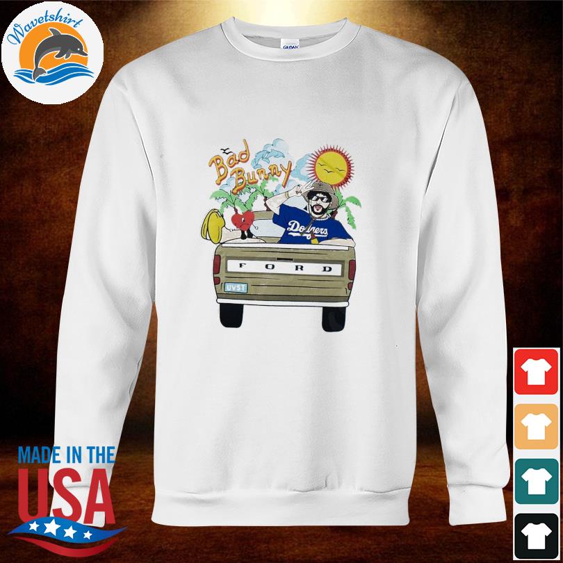 Bad Bunny Dodgers Sweatshirt Los Angeles Dodgers - Teechipus
