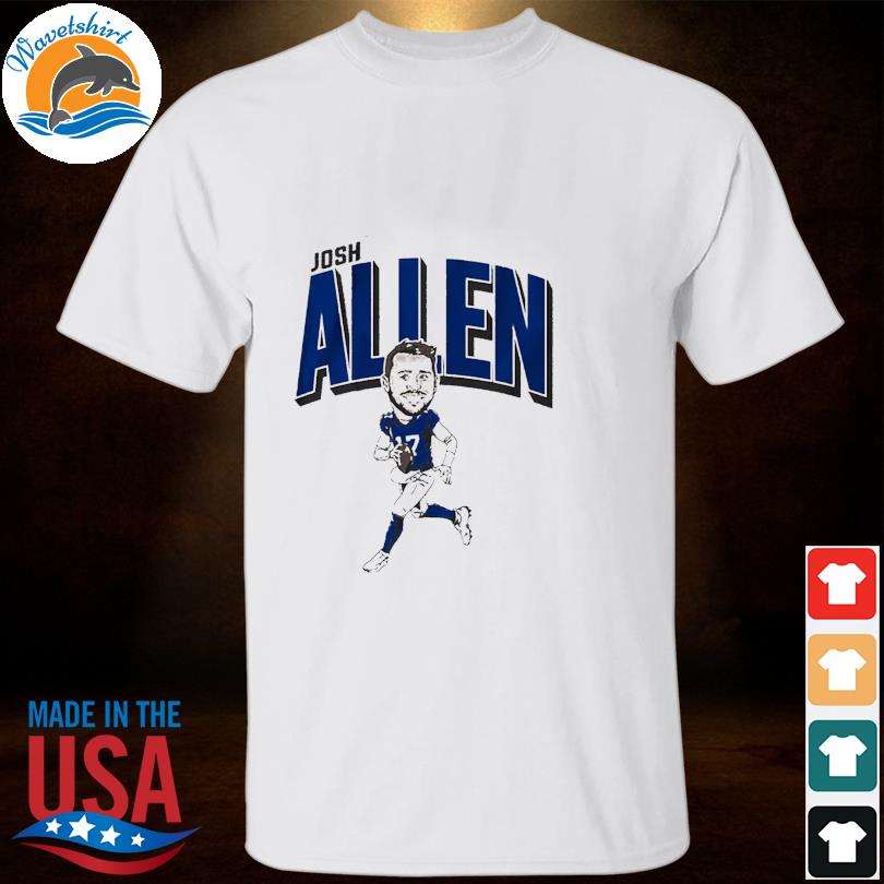 Josh Allen Caricature T-Shirt - Buffalo Bills - Brixtee Apparel