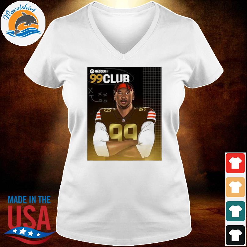 Congratulation Myles Garrett in The Madden NFL 99 Club T-shirt - REVER LAVIE