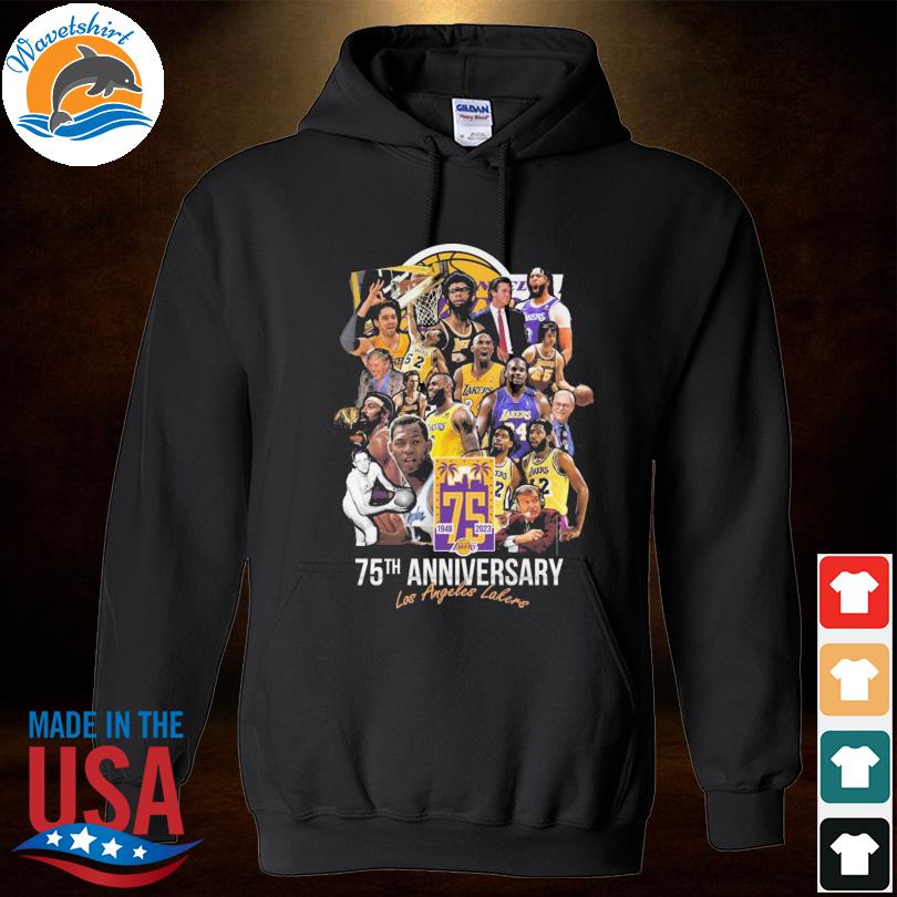 The Los Angeles Lakers Team 75th anniversary 1948-2023 t-shirt, hoodie,  sweater, long sleeve and tank top