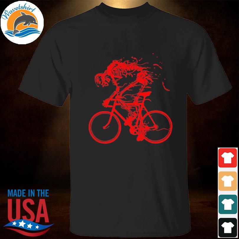 Ride like hell skeleton skull bike cycle shirt