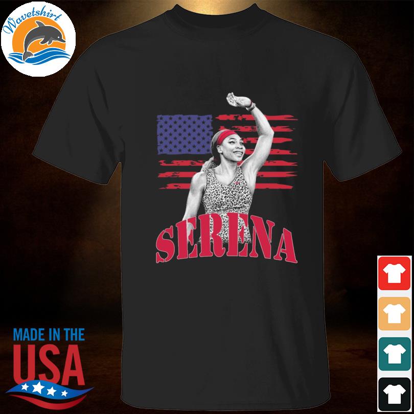 Serena williams serena williams retirement with American flag shirt