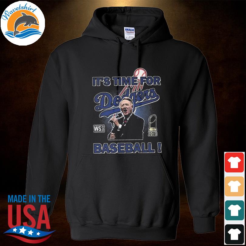 Vin Scully Legendary Dodgers It's Time For Baseball Shirt - Teeholly