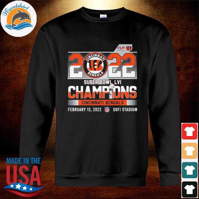 Cincinnati Bengals 2022 Super Bowl Champions Shirt,Sweater, Hoodie, And  Long Sleeved, Ladies, Tank Top