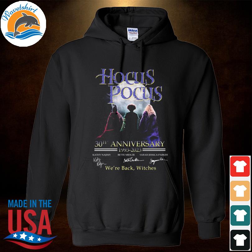 Hocus pocus 30th anniversary 1993 2022 we're back witches halloween s Hoodied