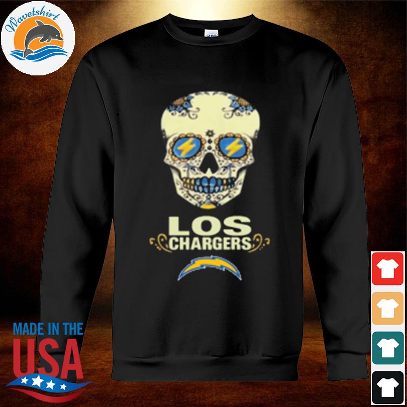 Los Angeles Chargers skull Shirt, hoodie, sweater, long sleeve and