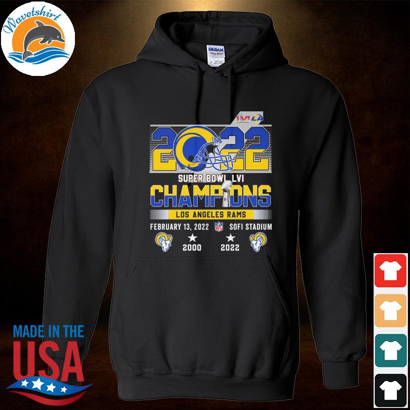 Los angeles rams 2022 super bowl champions shirt, hoodie