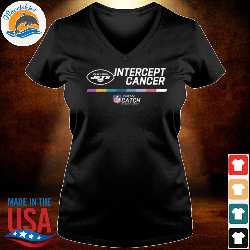 New York Jets intercept cancer nfl crucial catch 2022 shirt