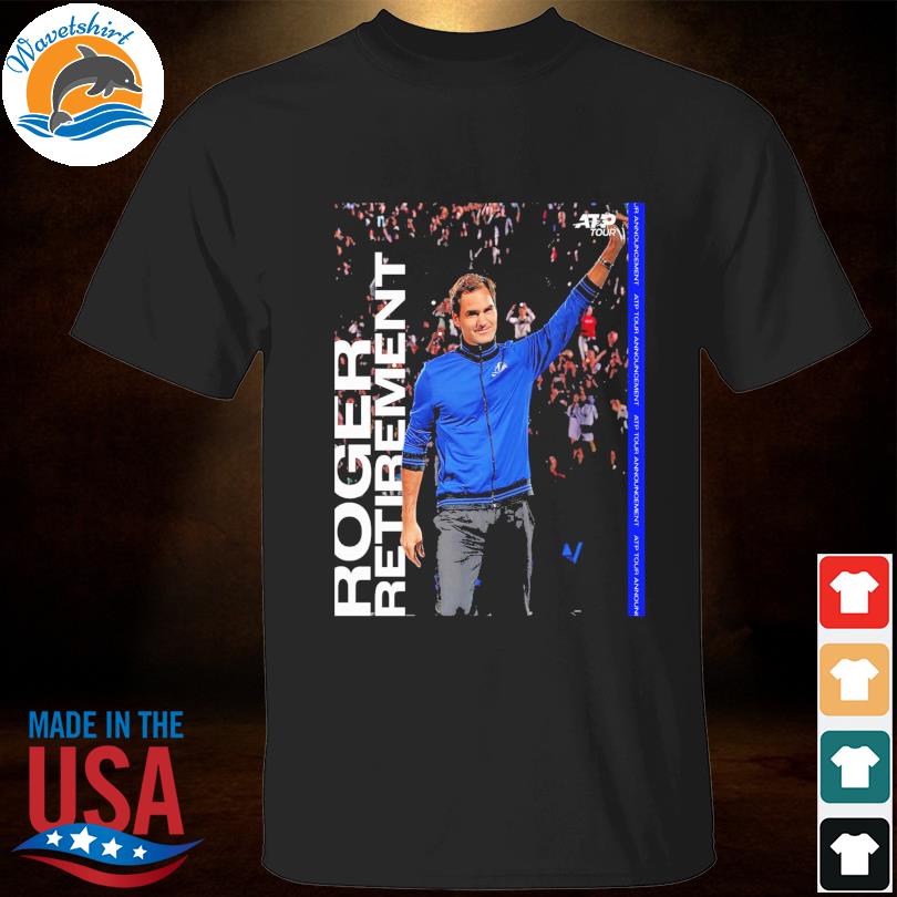 Roger federer is goat of tennis retirement essential shirt