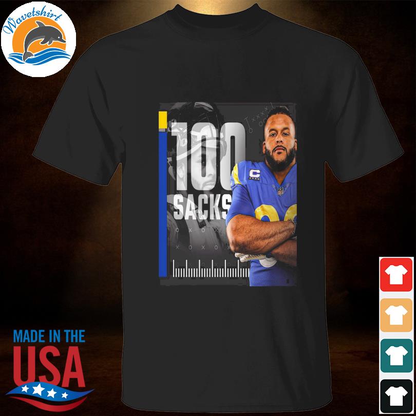 Los Angeles Football T Shirt 100% Cotton Tee Aaron Donald La Rams Go Rams  Football Players Los Angeles Football