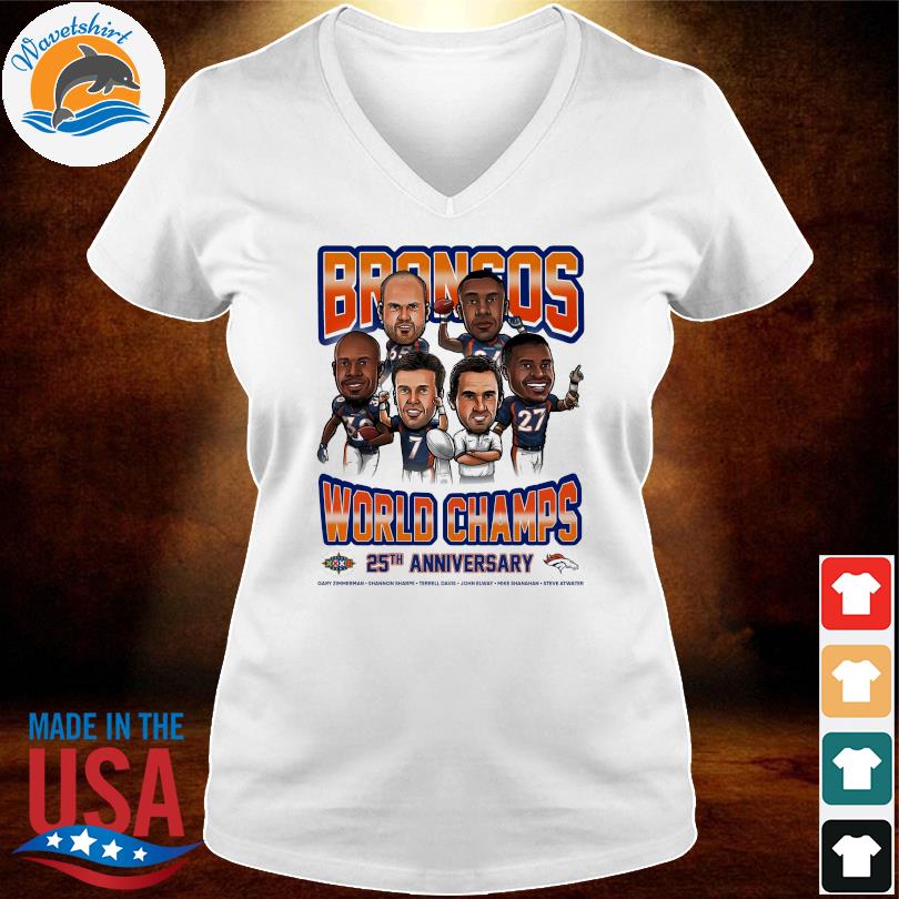 Broncos world Champs 25th anniversary Gary zimmerman shannon sharpe terrell  davis john elway ike shanahan steve atwater shirt, hoodie, longsleeve tee,  sweater