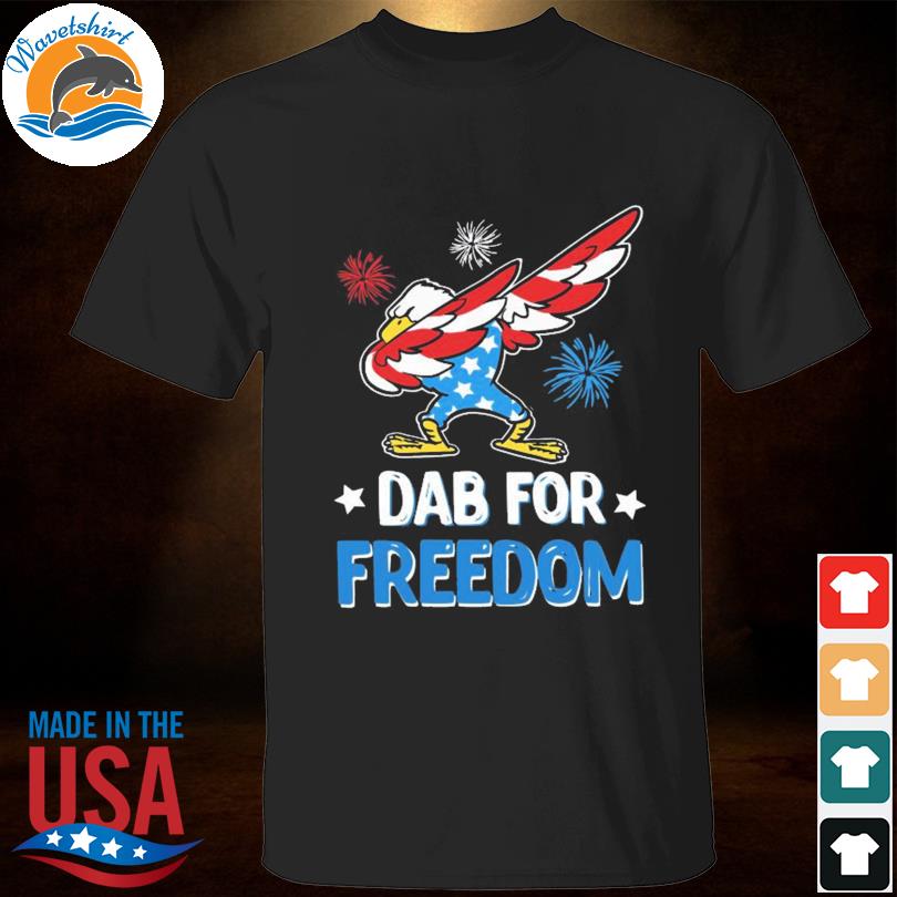Dabbing eagle dab for freedom marked cricetus American independence shirt