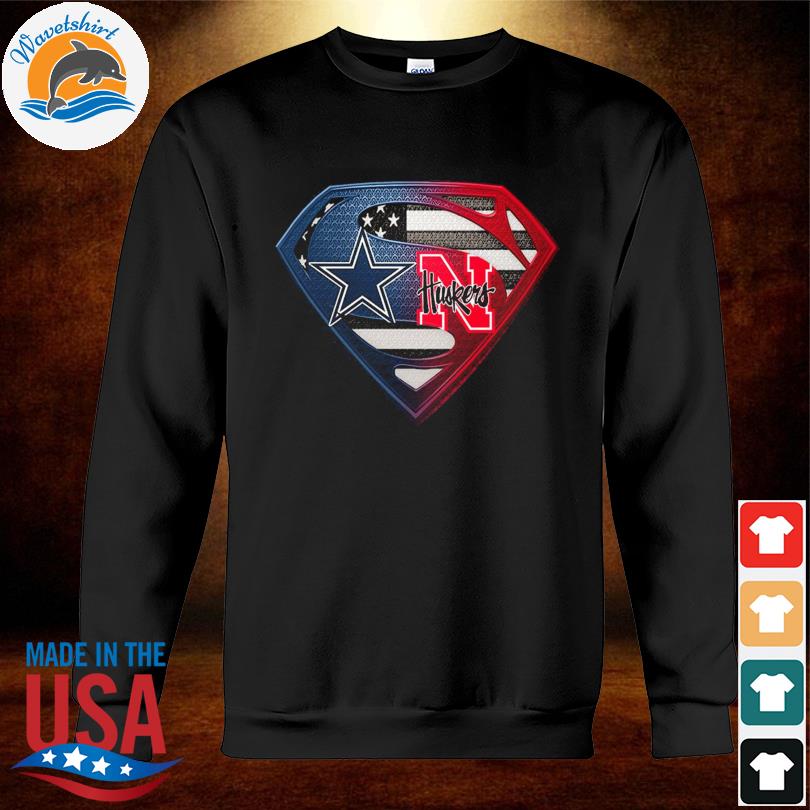 Dallas Cowboys And Nebraska Cornhuskers Superman Shirt - Limotees