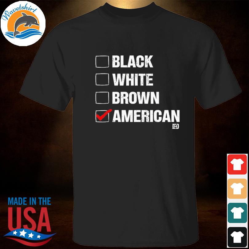 David j harris jr black white brown American shirt