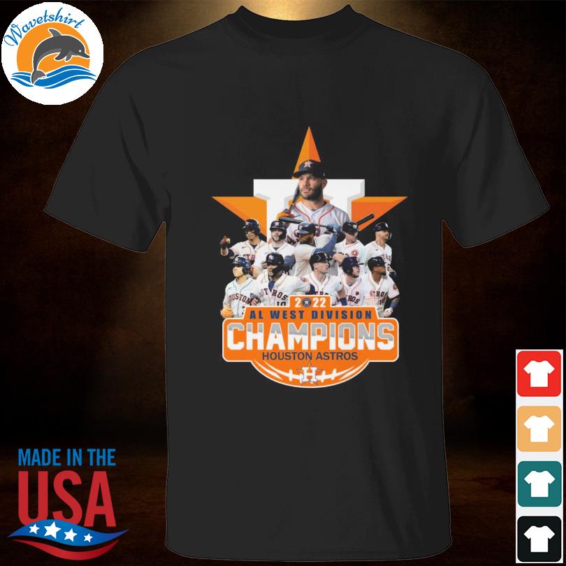 Funny houston astros 2022 al west division champions houston astros shirt