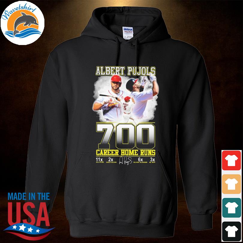 Albert Pujols 700 Career home runs signature St. Louis Cardinals shirt,  hoodie, sweater, long sleeve and tank top