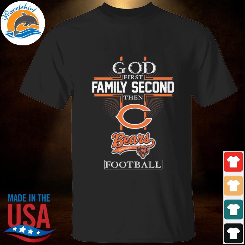 God family country Chicago Bears American flag signatures 2022 shirt