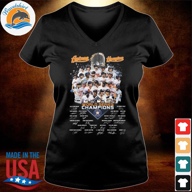 2022 World Series Champions Houston Astros Signature Trophy T-shirt,Sweater,  Hoodie, And Long Sleeved, Ladies, Tank Top