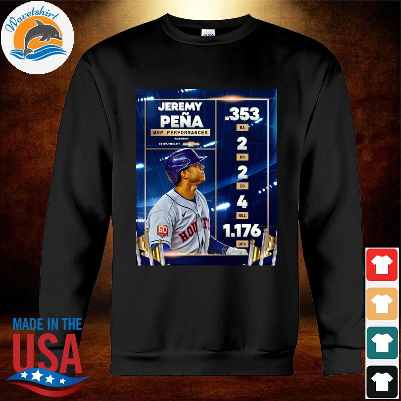 Official Houston Astros Jeremy Peña MVP 2022 shirt, hoodie, sweater, long  sleeve and tank top