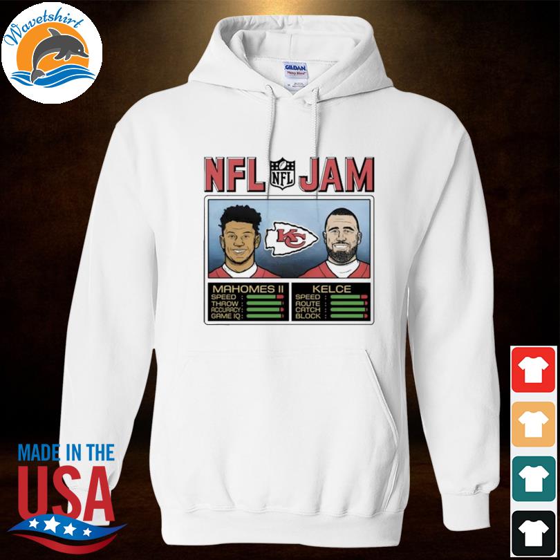 Homage NFL jam Kansas city Chiefs patrick mahomes iI and travis kelce shirt,  hoodie, sweater, long sleeve and tank top