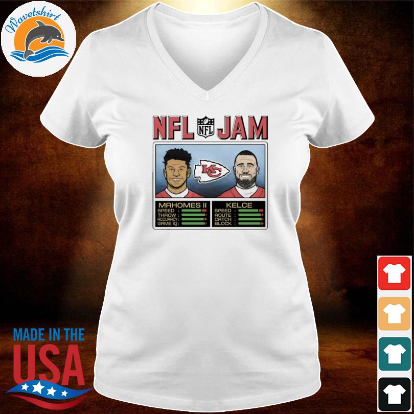 NFL JAM Kansas City Chiefs Patrick Mahomes and Travis Kelce Vintage T-shirt  S