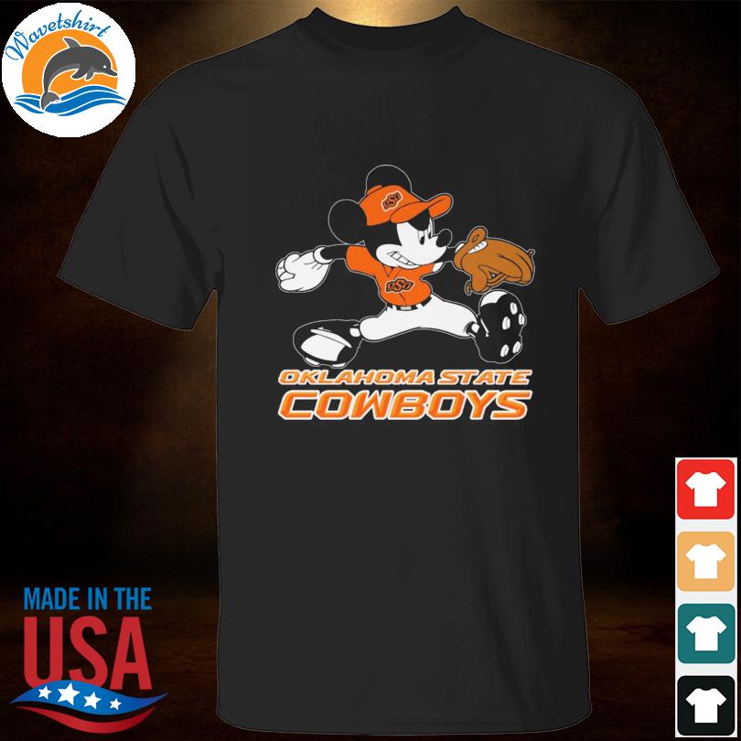 Official Mickey Mouse Oklahoma State Cowboys football player 2022 shirt
