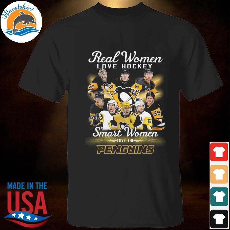 Official real women love football smart women love the Pittsburgh Penguins 2022 shirt