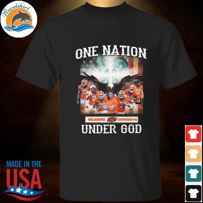 Oklahoma State Cowboys one nation under god american flag 2022 shirt