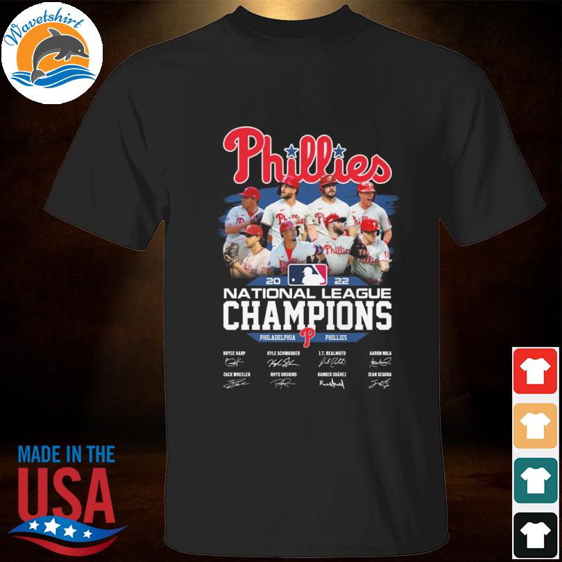 Philadelphia phillies 2022 national league champions signatures shirt