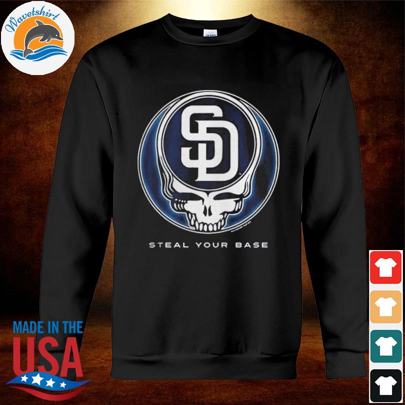Original San Diego Padres Grateful Dead Steal Your Base T-shirt
