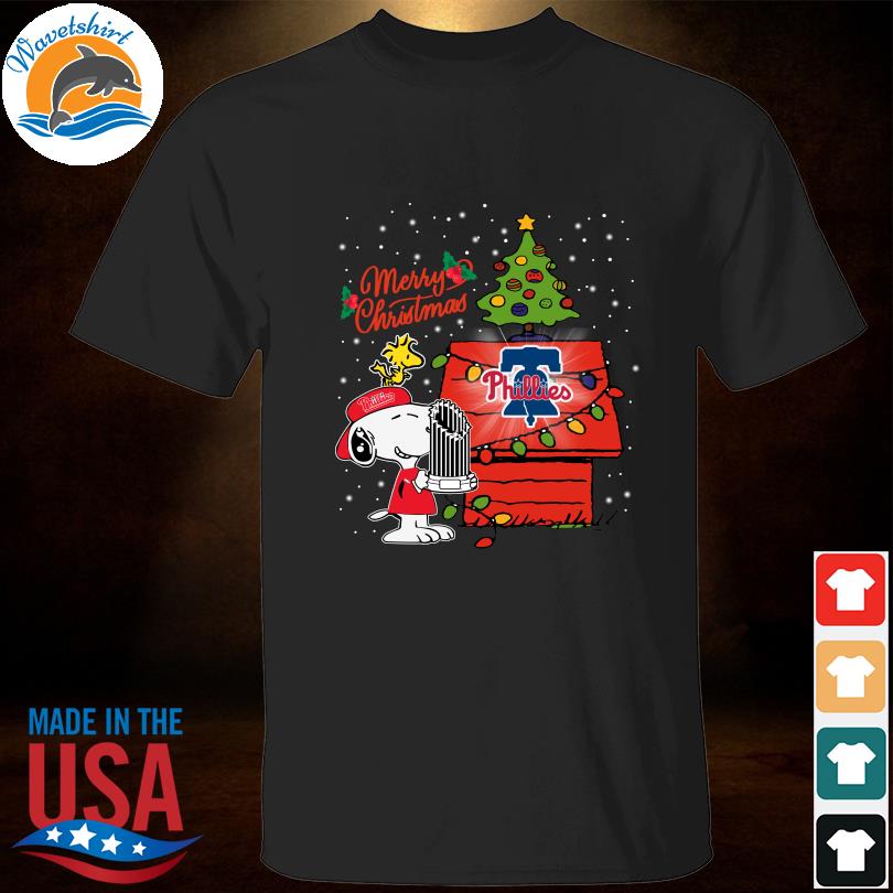 Snoopy and Woodstock Philadelphia Phillies postseason 2022 merry christmas shirt