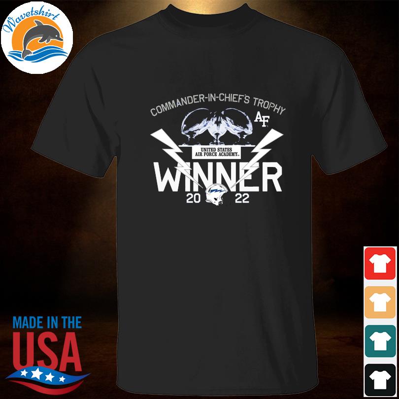 Air force falcons blue 84 2022 commander-in-chief's trophy winner shirt