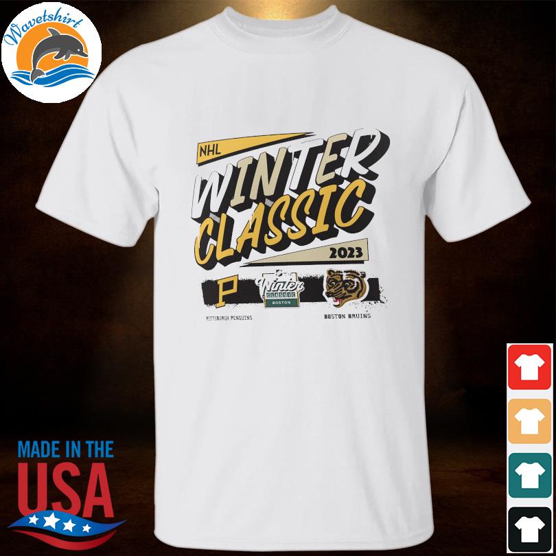 Boston Bruins Vs. Pittsburgh Penguins 2023 Nhl Winter Classic Matchup Event  T Shirt
