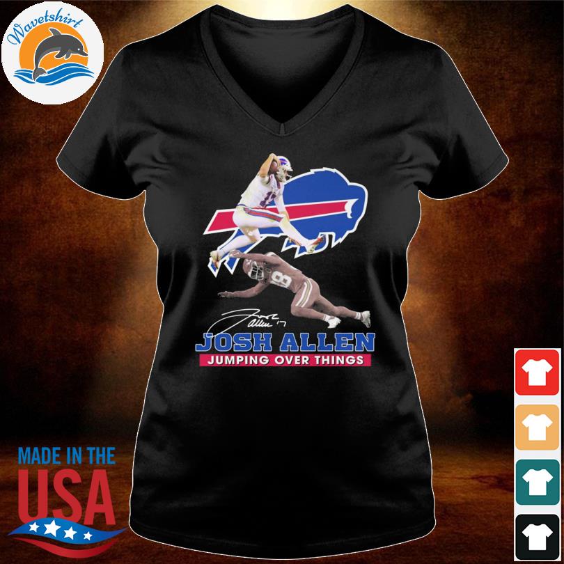 Buffalo Bills Josh Allen Jumping over things signature shirt, hoodie,  sweater, long sleeve and tank top