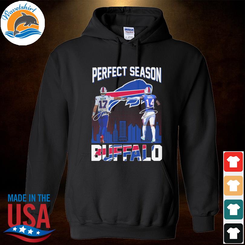 Stefon Diggs Josh Allen Dane Jackson and Devin Singletary Buffalo Bills  signatures shirt - Dalatshirt