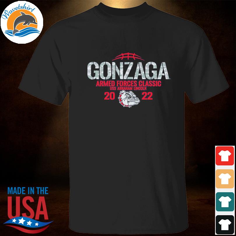 Gonzaga Bulldogs Blue Armed Forces classic us abraham lincoln 2022 Armed Forces Shirt