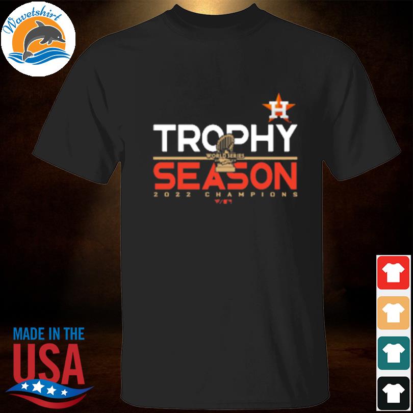 Houston astros 2022 trophy season world series champions commissioner's shirt