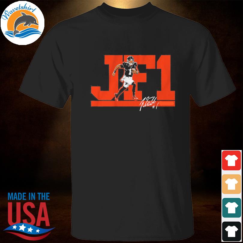 Justin fields jf1 signature shirt
