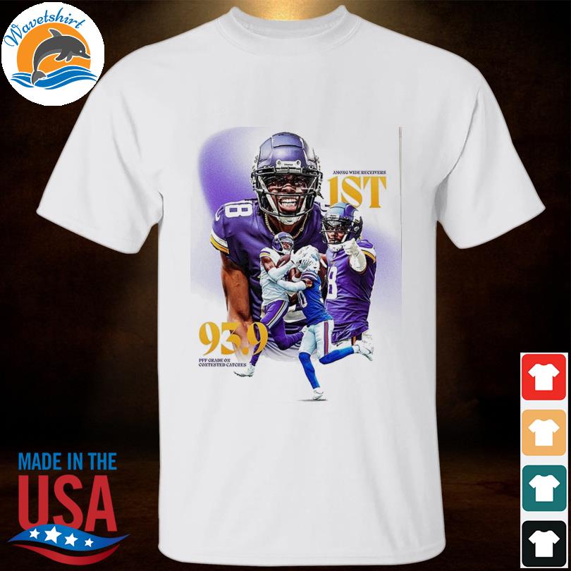 Official Justin Jefferson among wide receivers 1st pff T-shirt